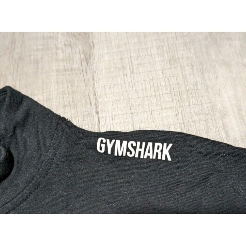 Gymshark Pippa Pullover Sweater Womens Small Black Crop Cropped Sweatshirt - Picture 2 of 9